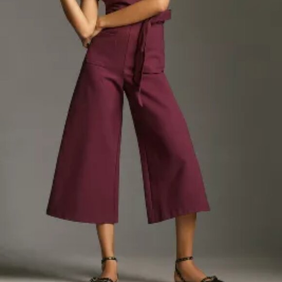 Anthropologie Deep Purple Jumpsuit - Picture 2 of 5